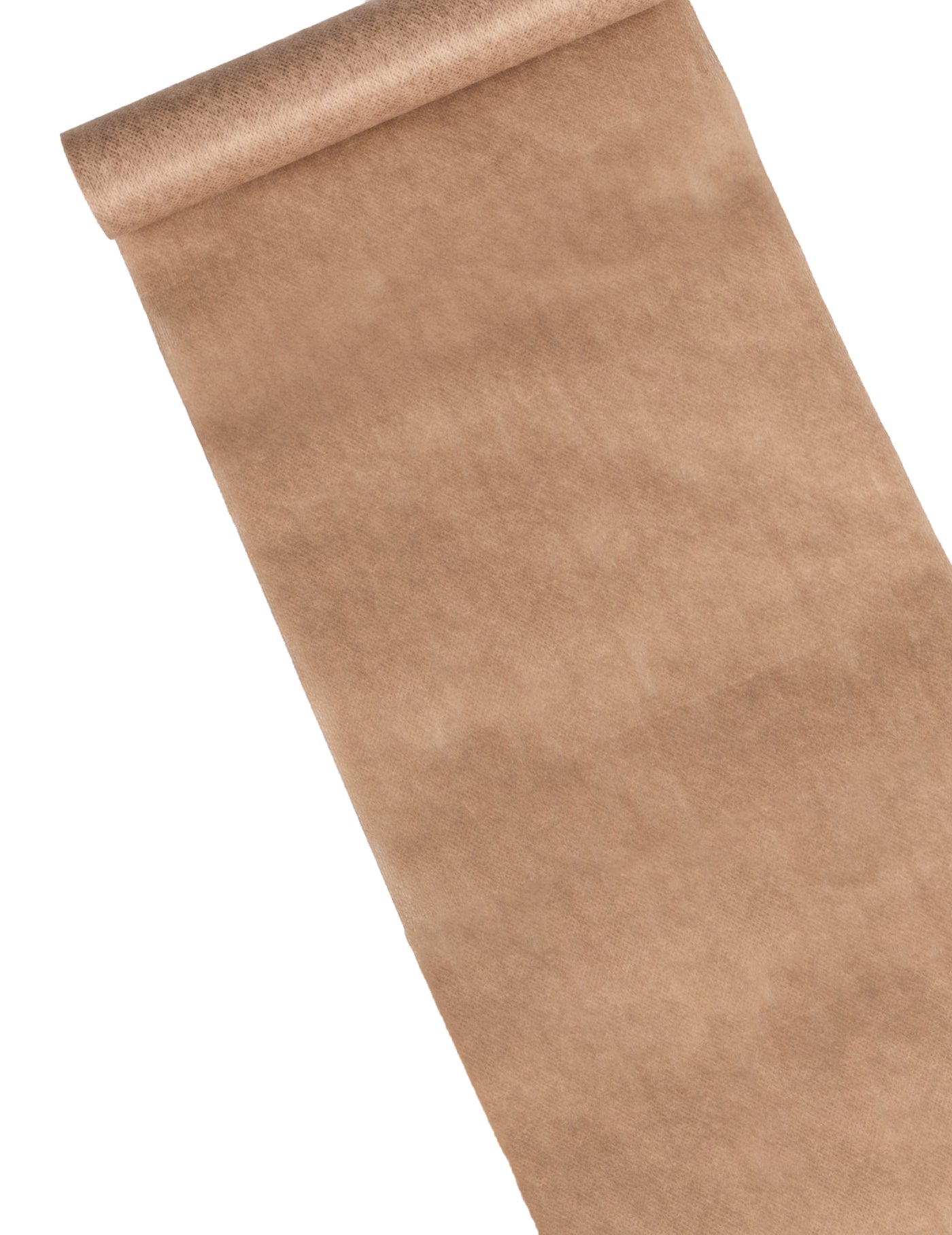 Chemin de table intissé effet coton naturel 28 cm x 5 m ivoire crème