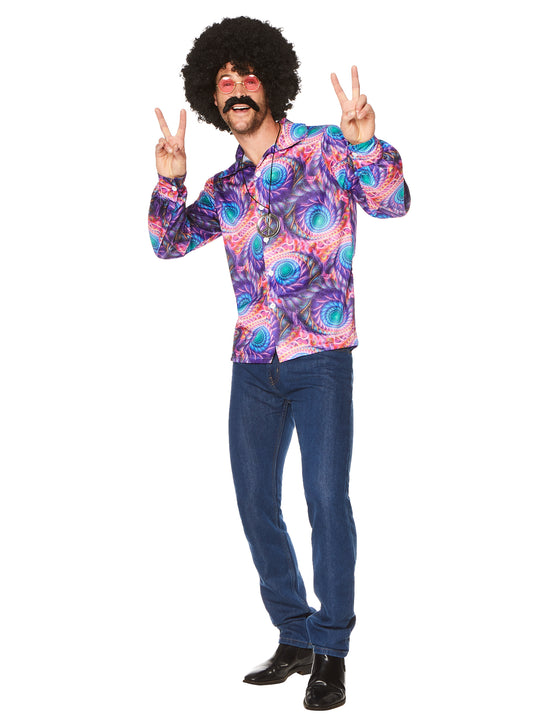 Chemise hippie psychédélique homme