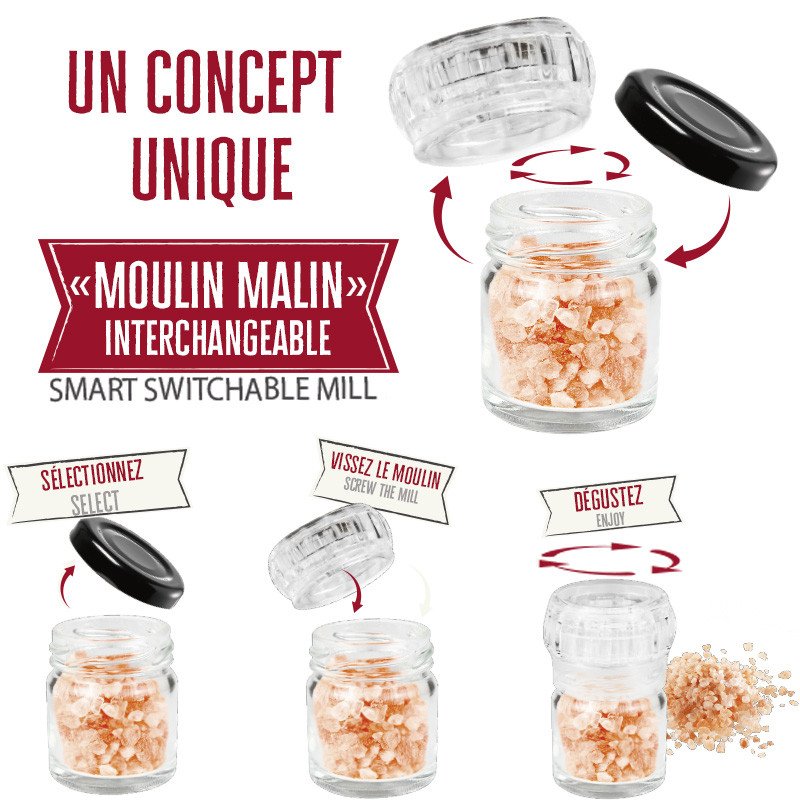 Coffret 7 Sels et Poivres du Monde