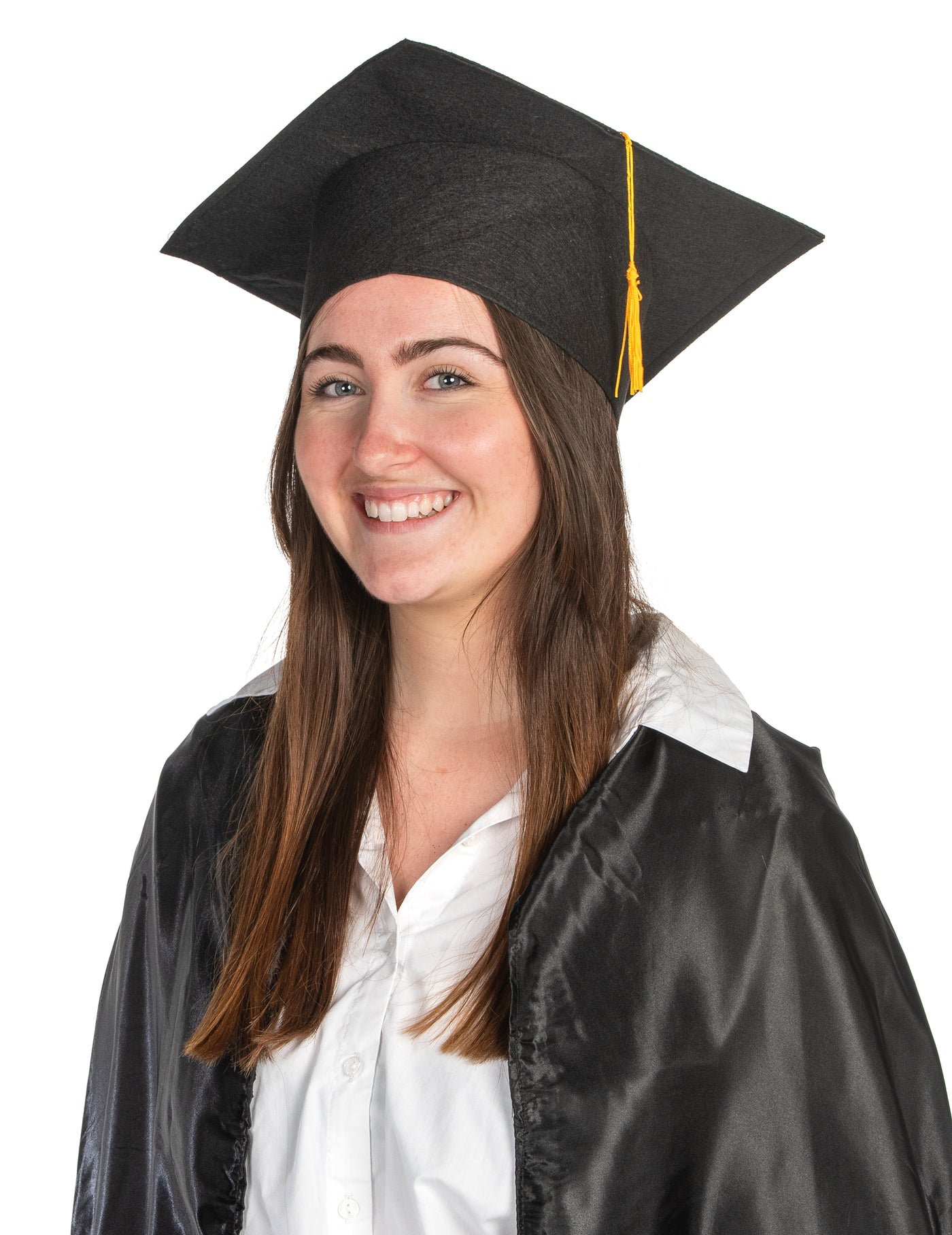 Coiffe d'étudiant diplômé noire adulte
