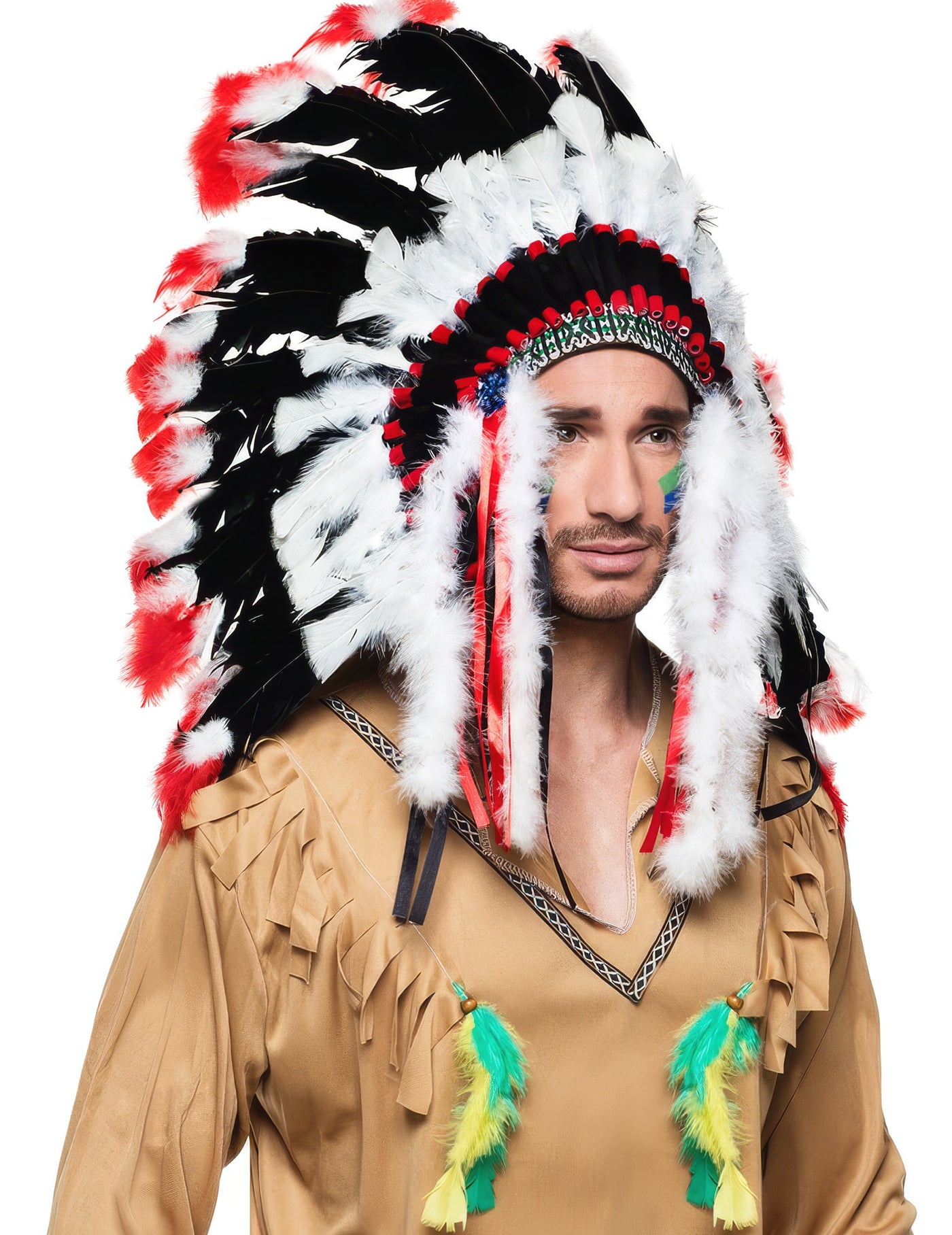 Coiffe d'indien adulte luxe