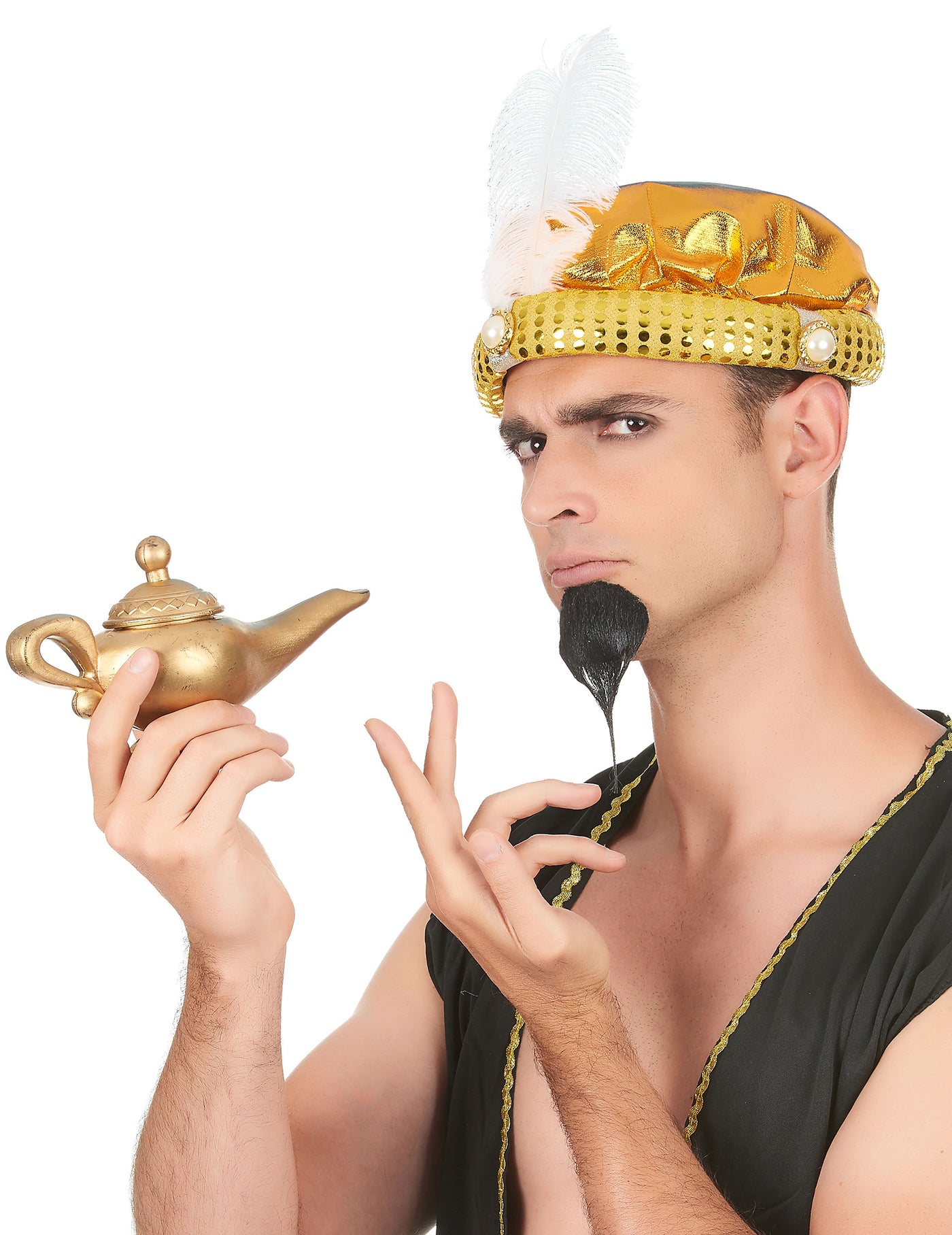 Coiffe turban doré sultan adulte