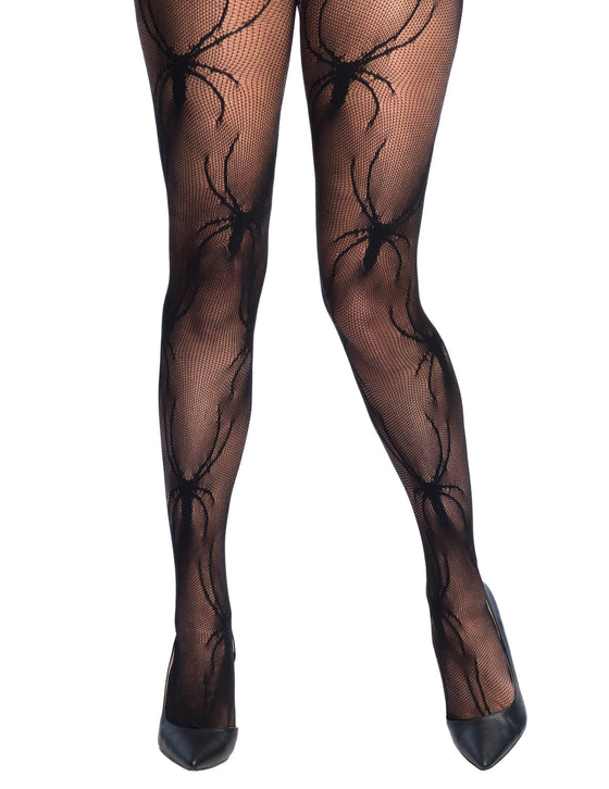 Collants résille araignée noire femme