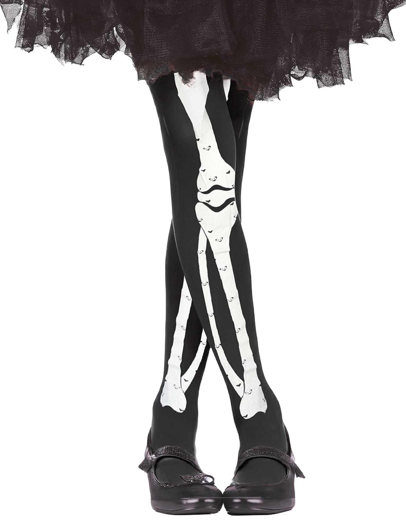 Collants squelette enfant Halloween