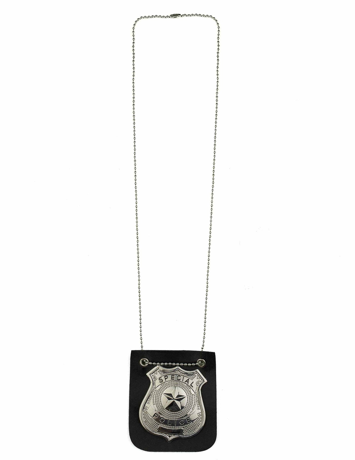 Collier badge policier adulte