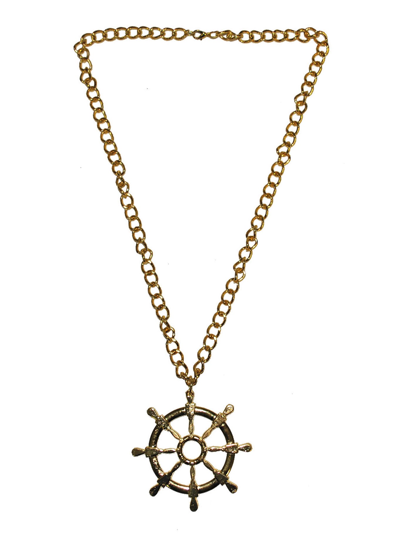 Collier doré gouvernail