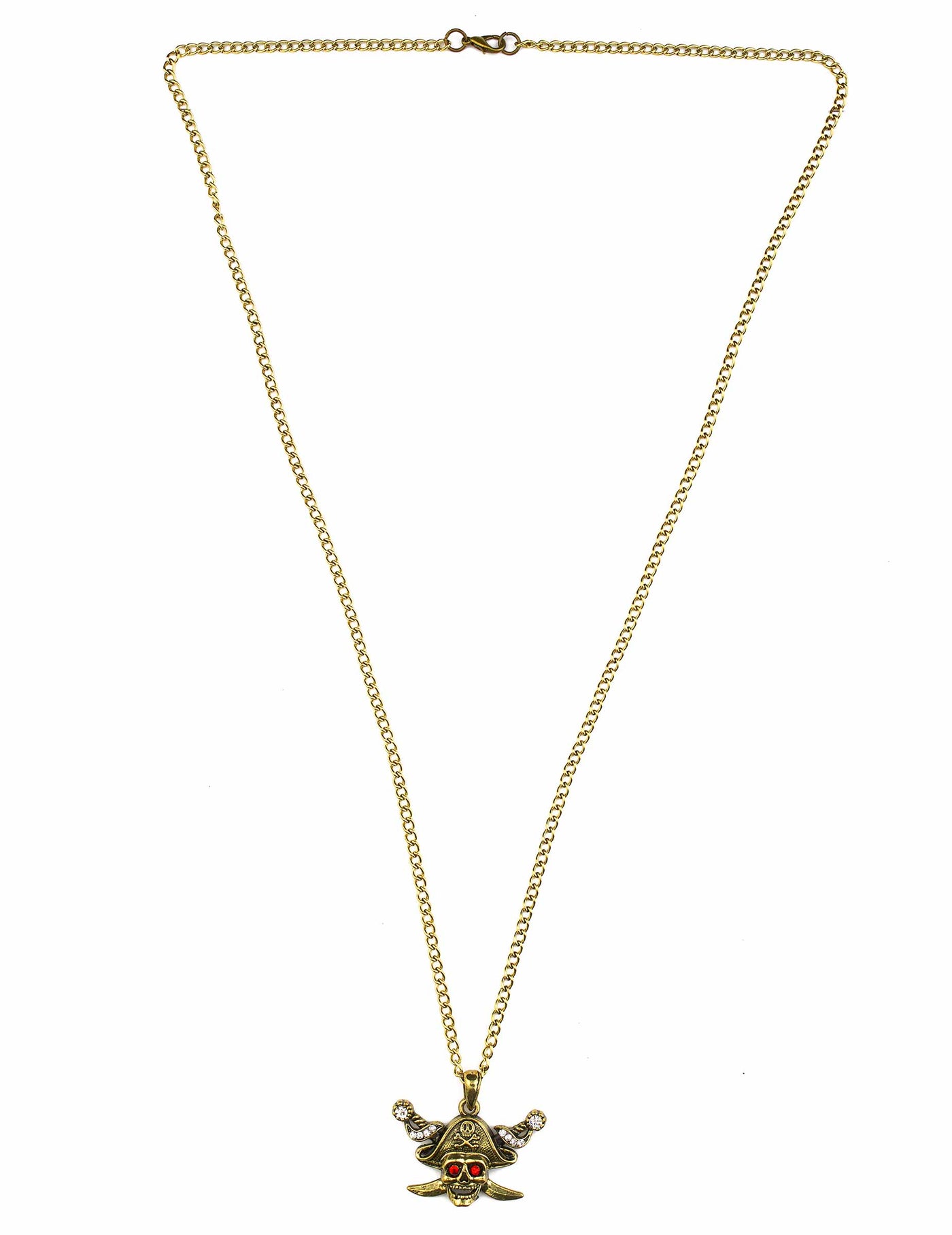 Collier doré pirate adulte