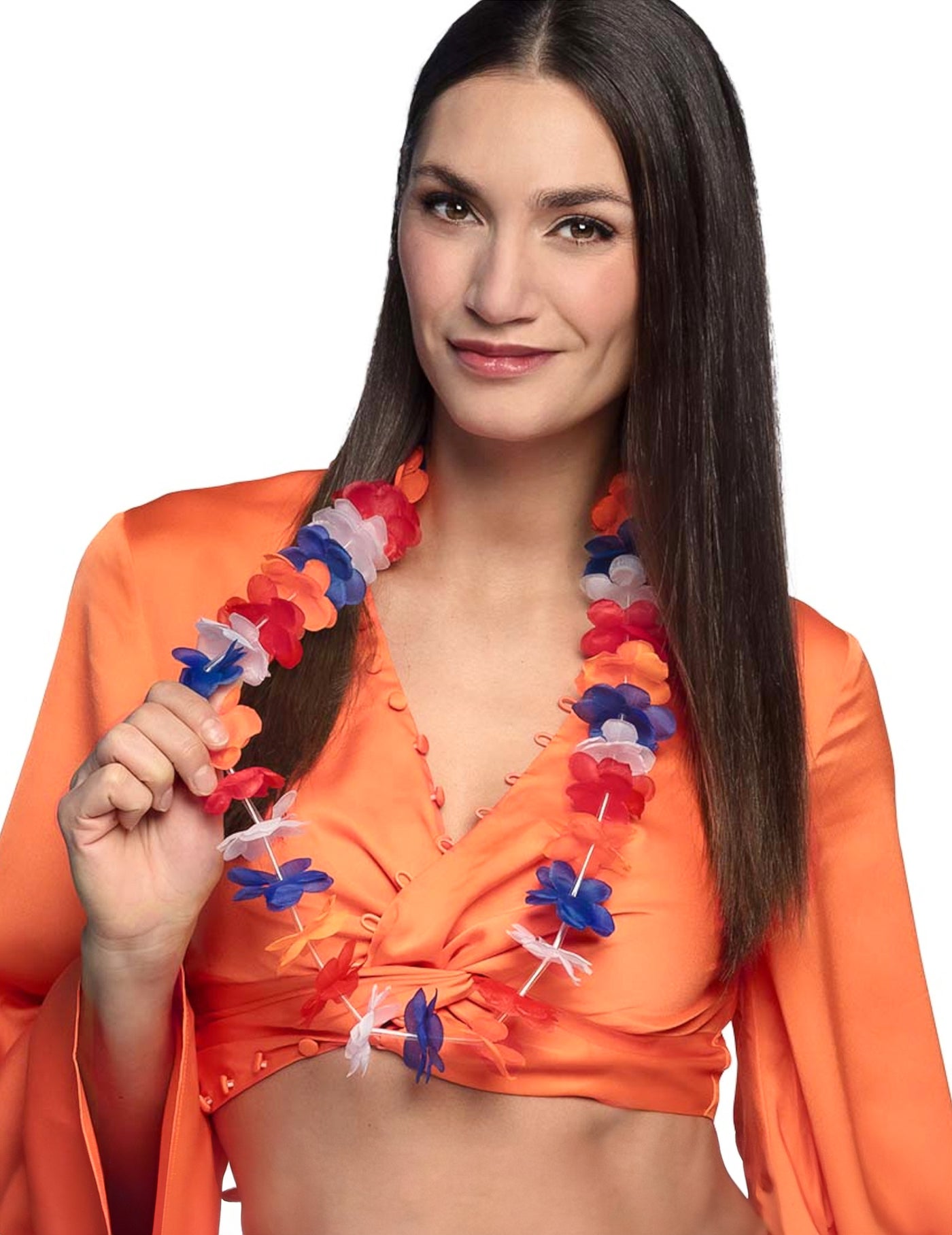 Collier Hawaï supporter Pays-Bas adulte