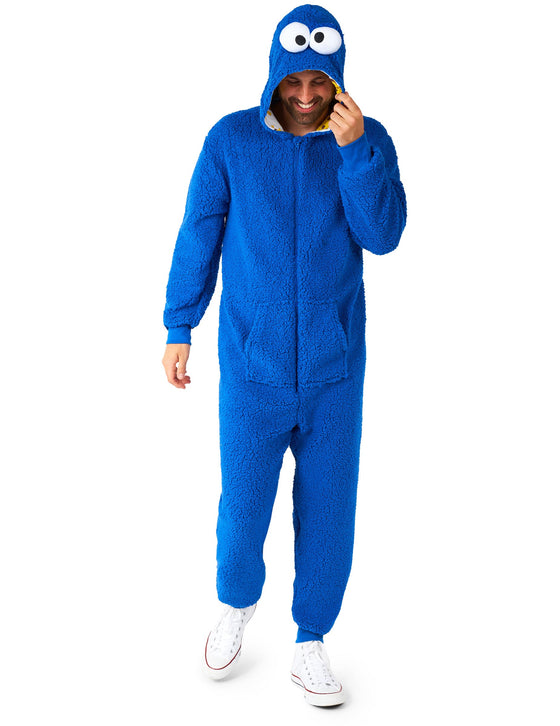 Combinaison Cookie Monster Sesame Street adulte
