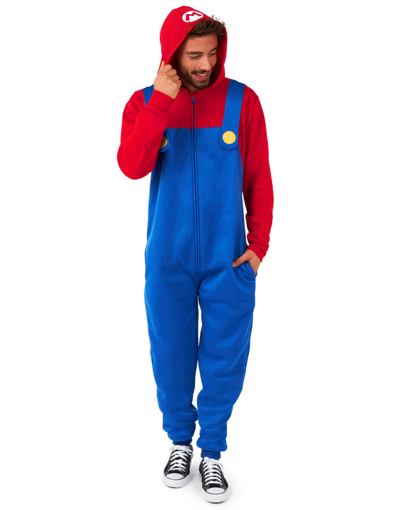 Combinaison Mario adulte