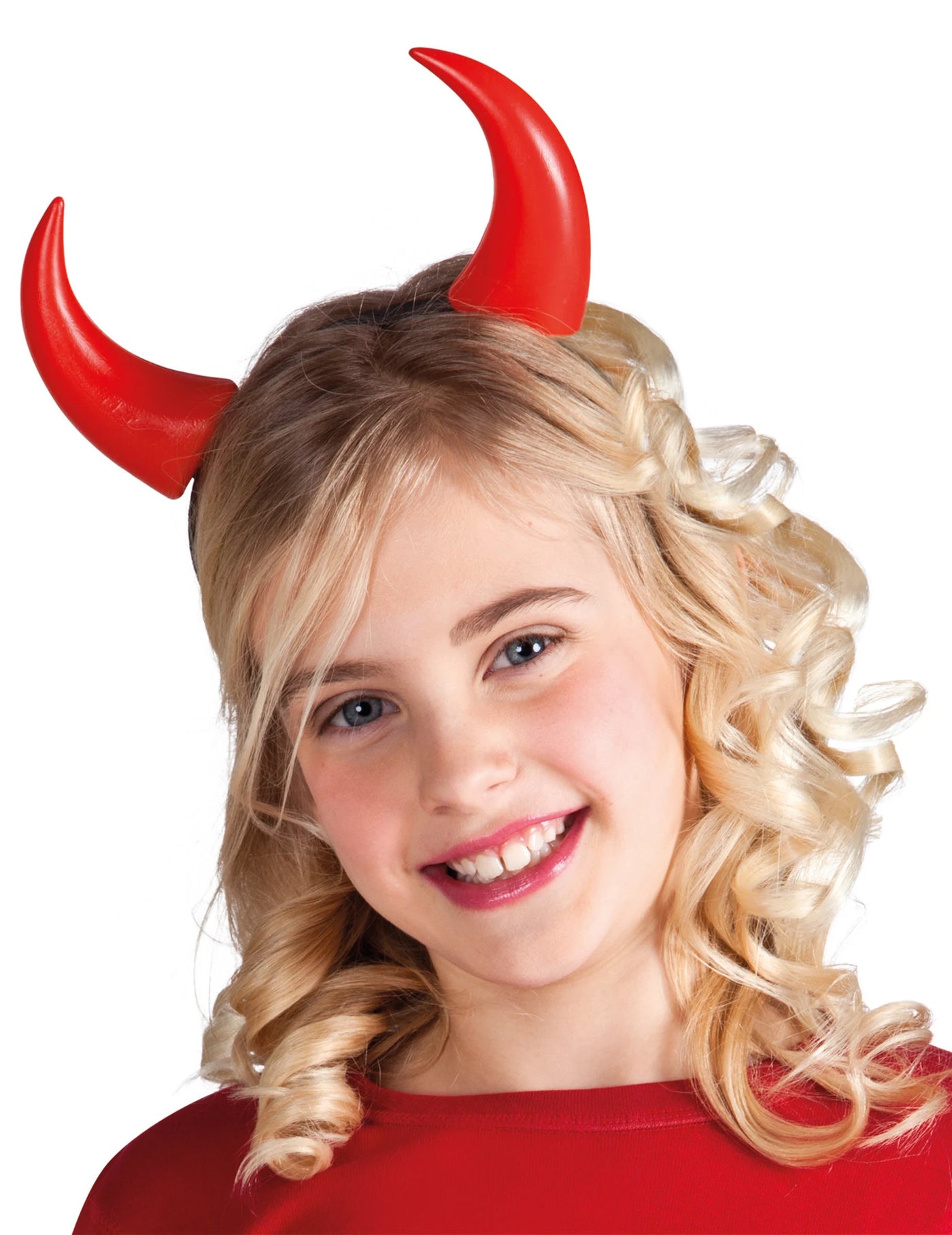 Cornes rouges enfant Halloween