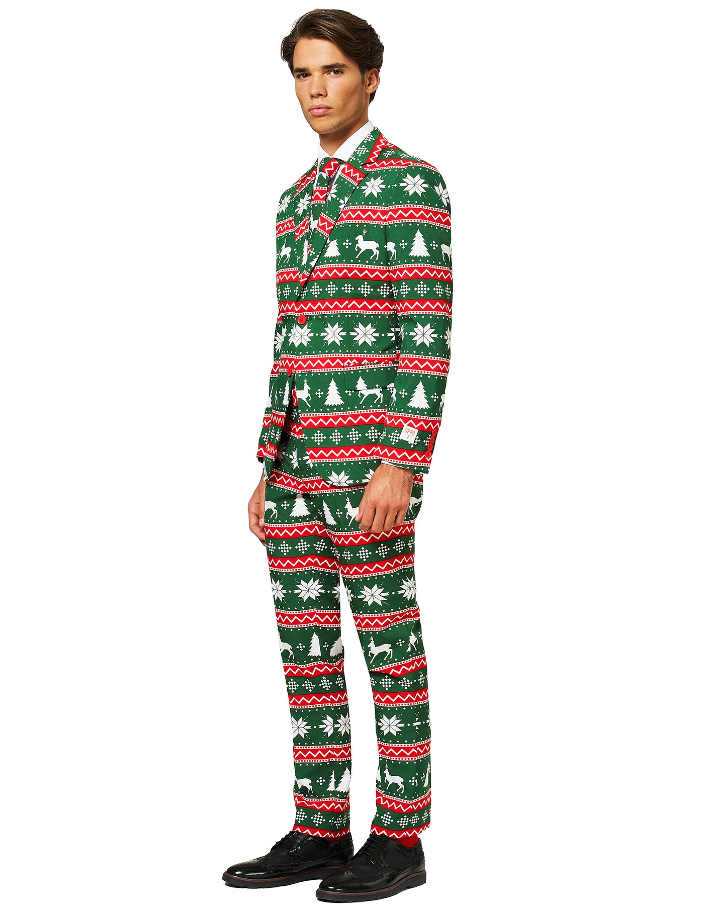 Costume Mr. Festive vert homme Opposuits
