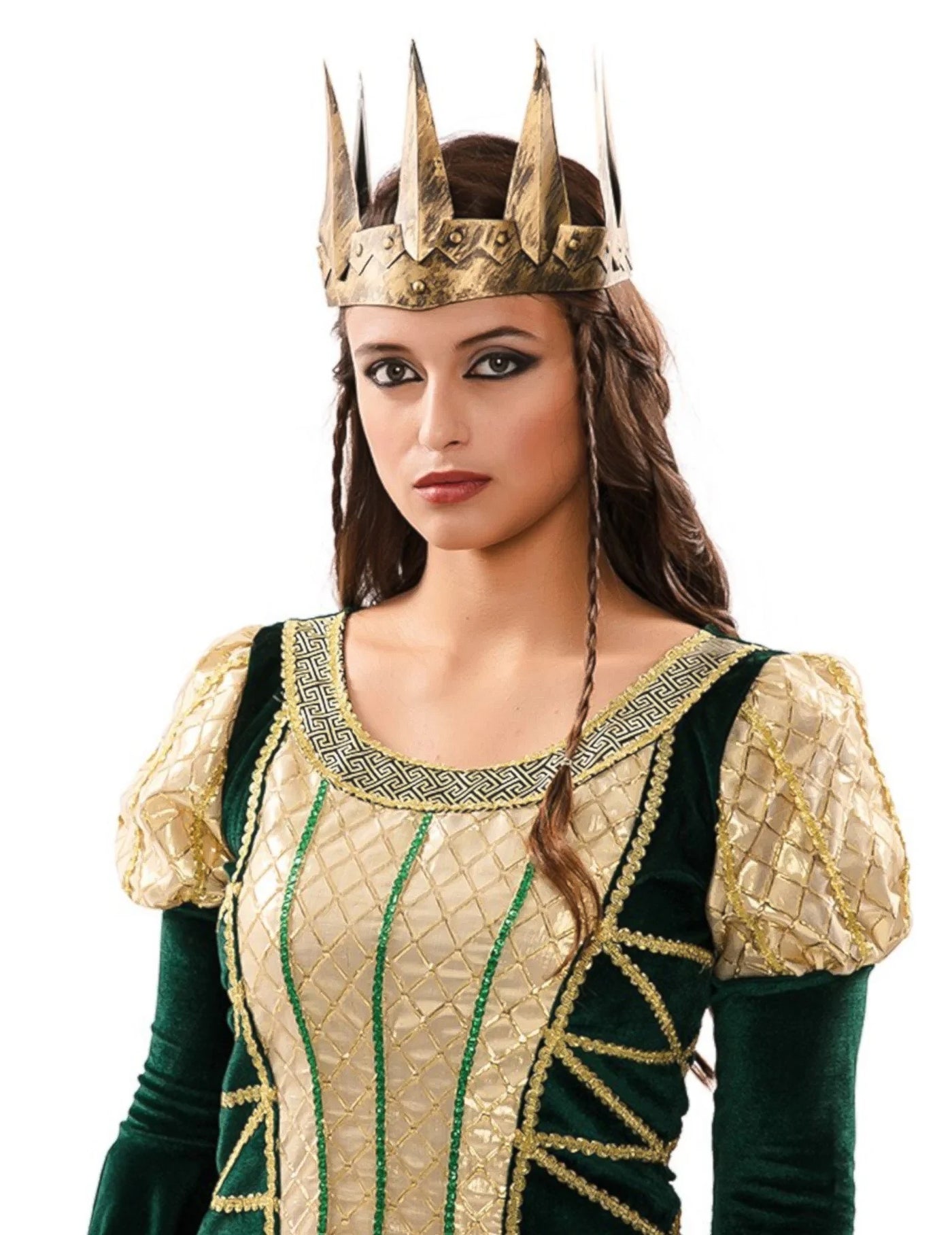 Couronne or vieilli médiéval femme