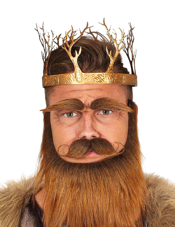 Couronne roi médiéval or adulte