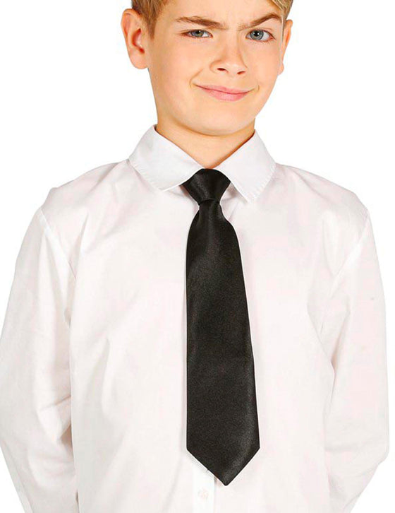 Cravate noire enfant 30 cm