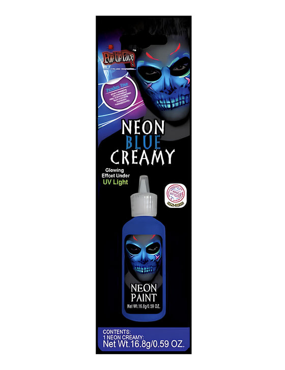 Crème de maquillage néon bleu