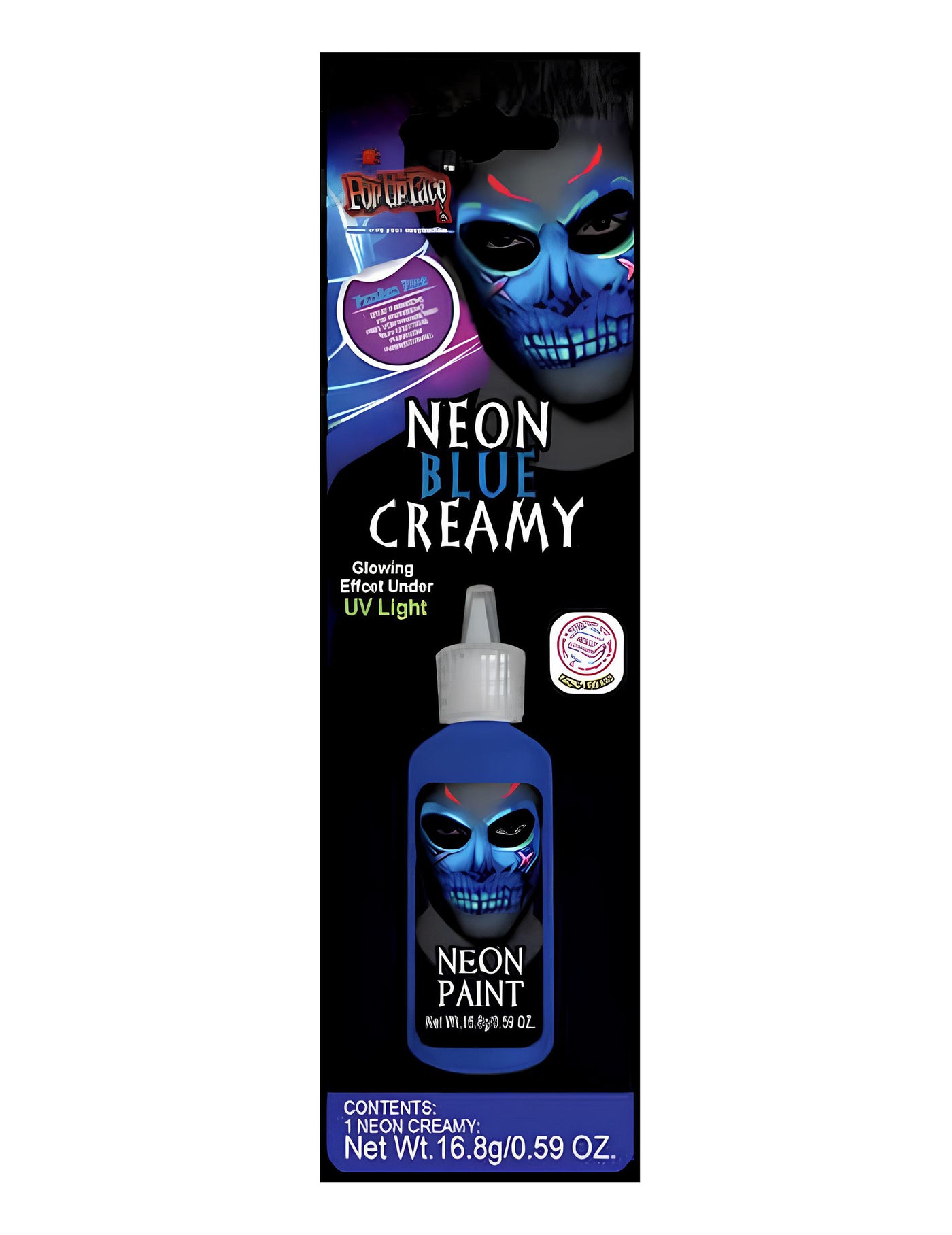 Crème de maquillage néon bleu