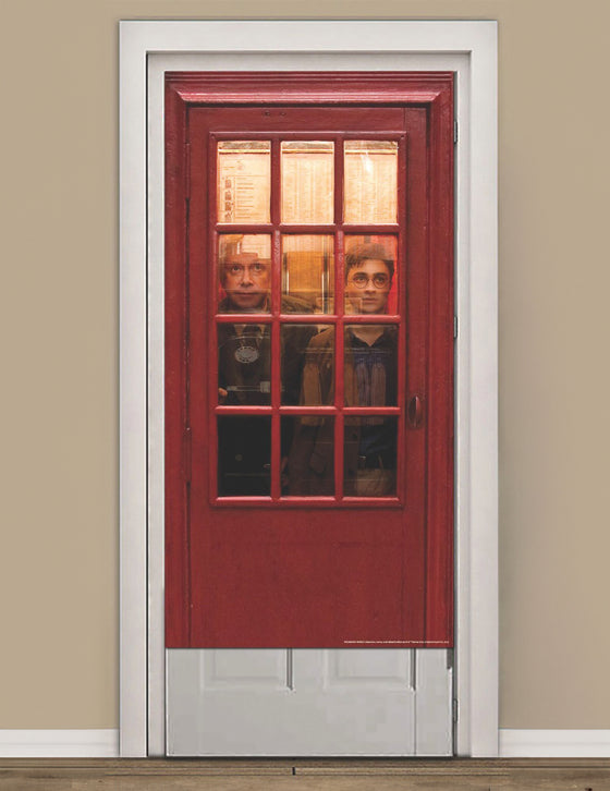 Décoration de porte cabine téléphonique magique Harry Potter