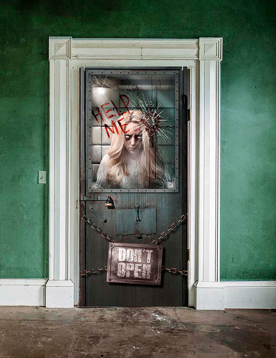 Décoration de porte psychiatrique