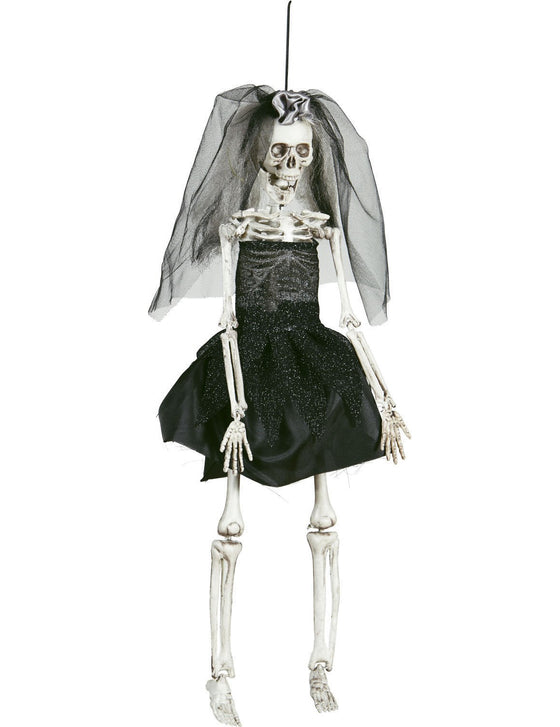 Décoration mariée noire 42 cm Halloween