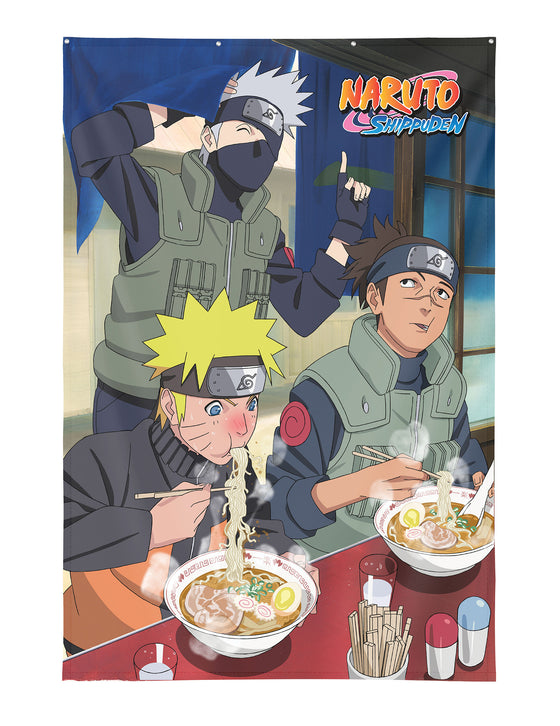 Décoration Murale Naruto Shippuden Ramen Ichiraku 125×85 cm avec ?illets métalliques