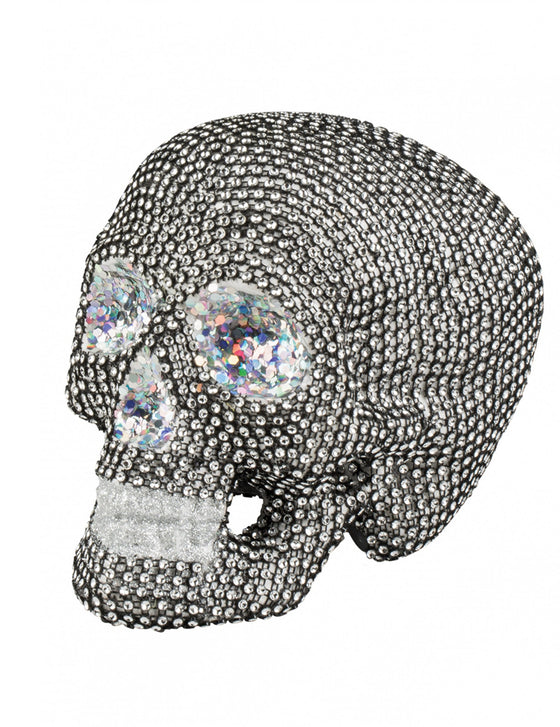 Décoration squelette à strass 19 X 15 cm Halloween