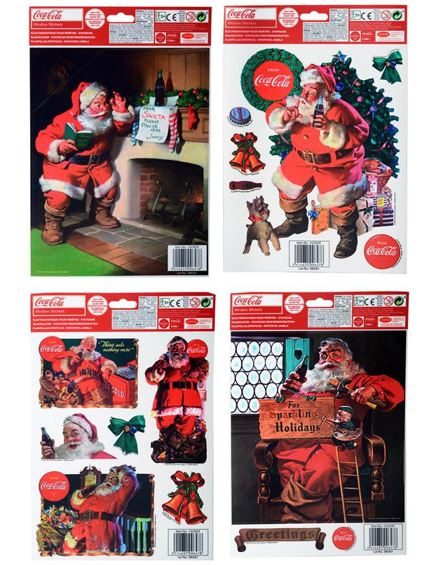 Décoration pour fenêtres Coca-Cola 30 x 20 cm