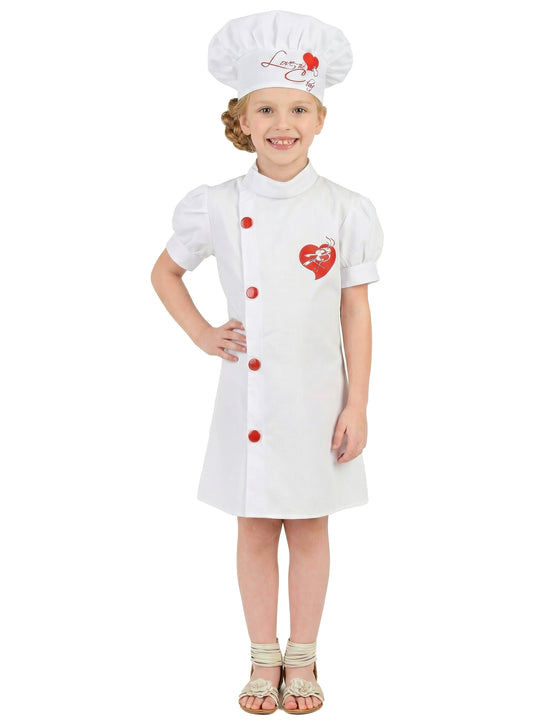 Déguisement chef cuisinier fille