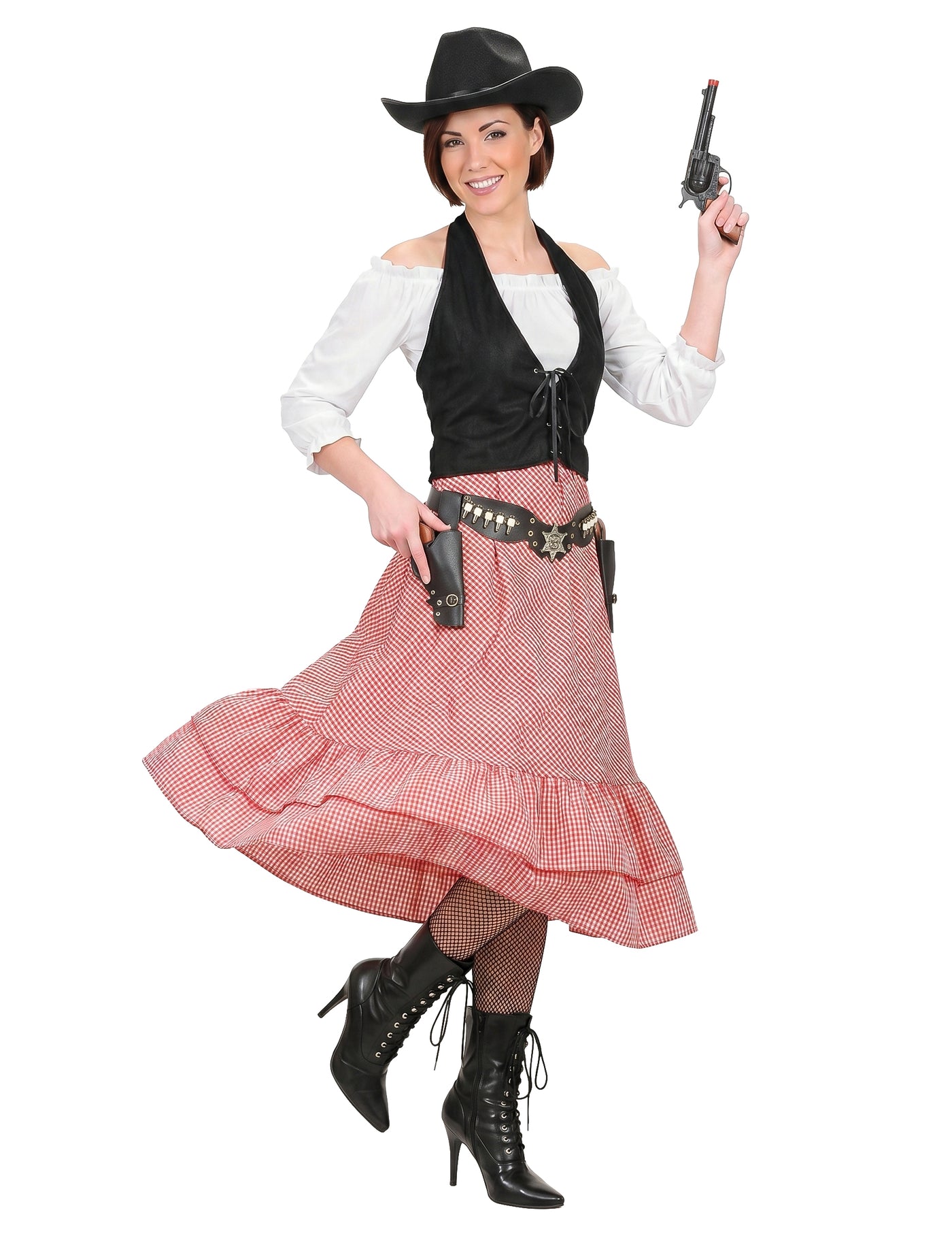 Déguisement chef du far west femme