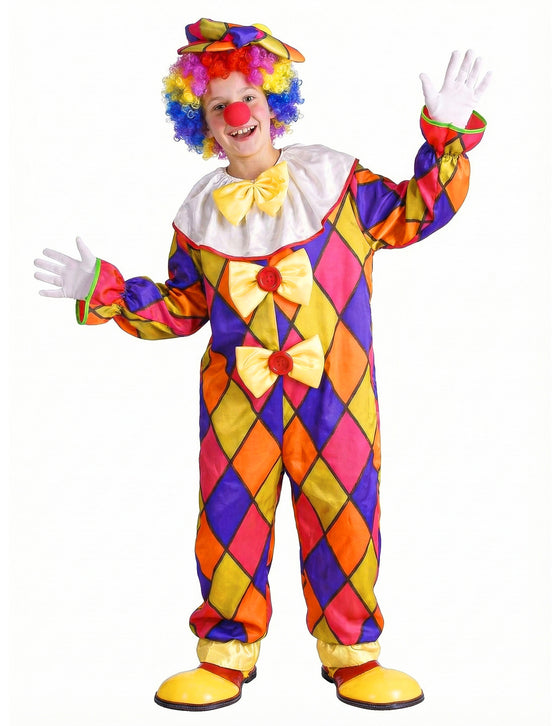 Déguisement Clown à carreaux enfant