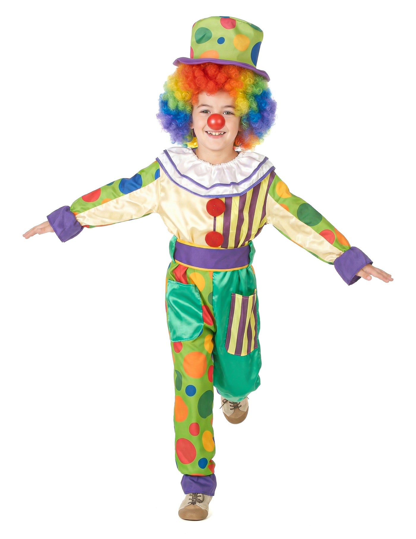 Déguisement clown bariolé garçon