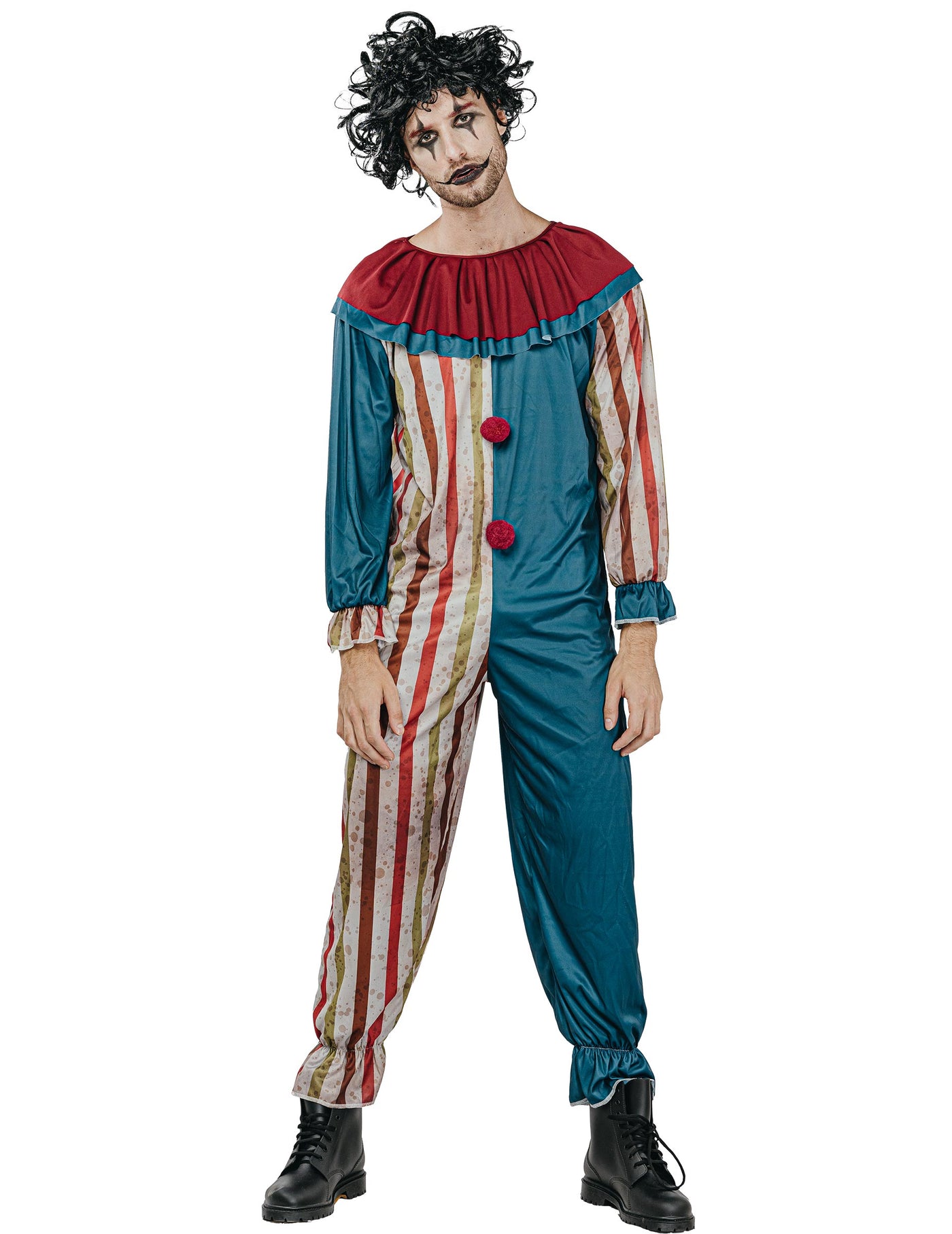 Déguisement clown tueur coloré Halloween homme