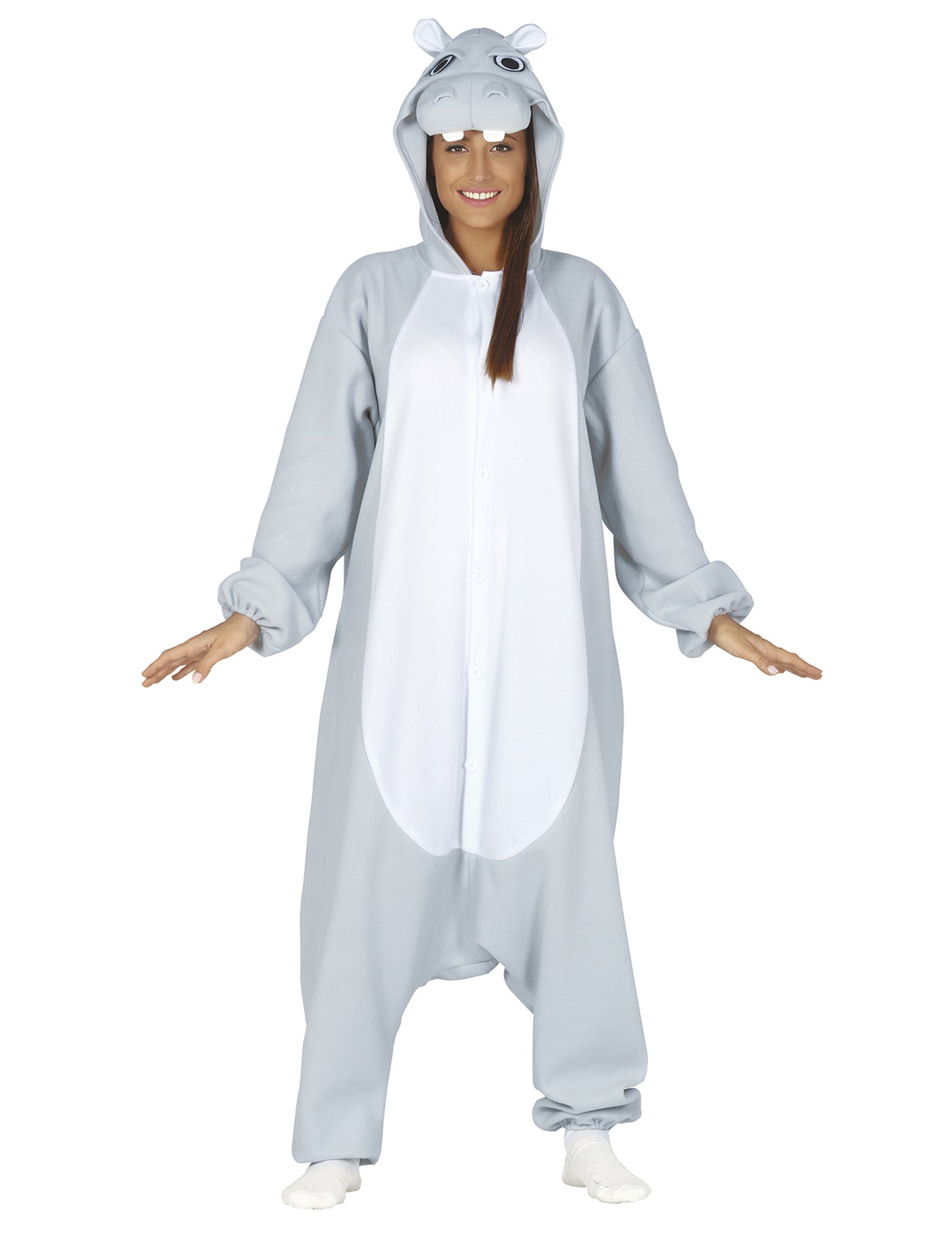 Déguisement combinaison hippopotame adulte