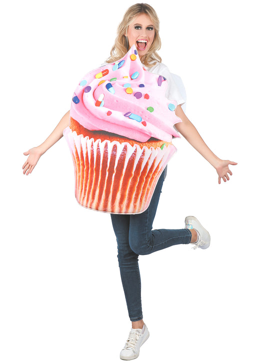 Déguisement cupcake vitaminé rose adulte