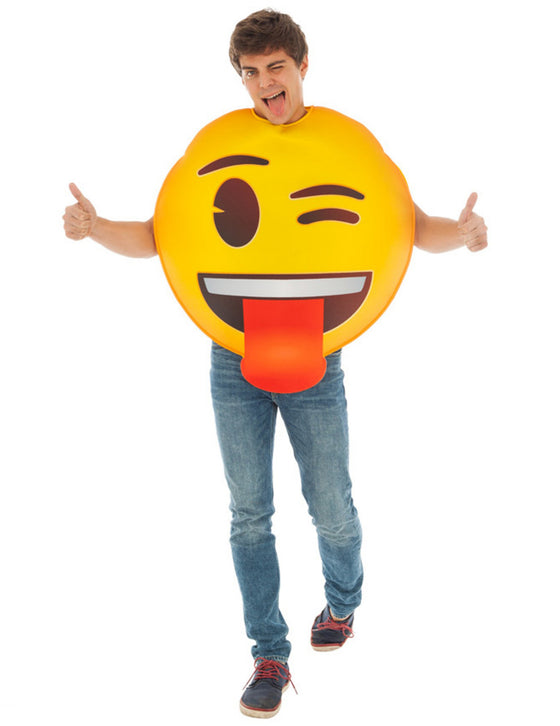 Déguisement Emoji clin d'oeil adulte