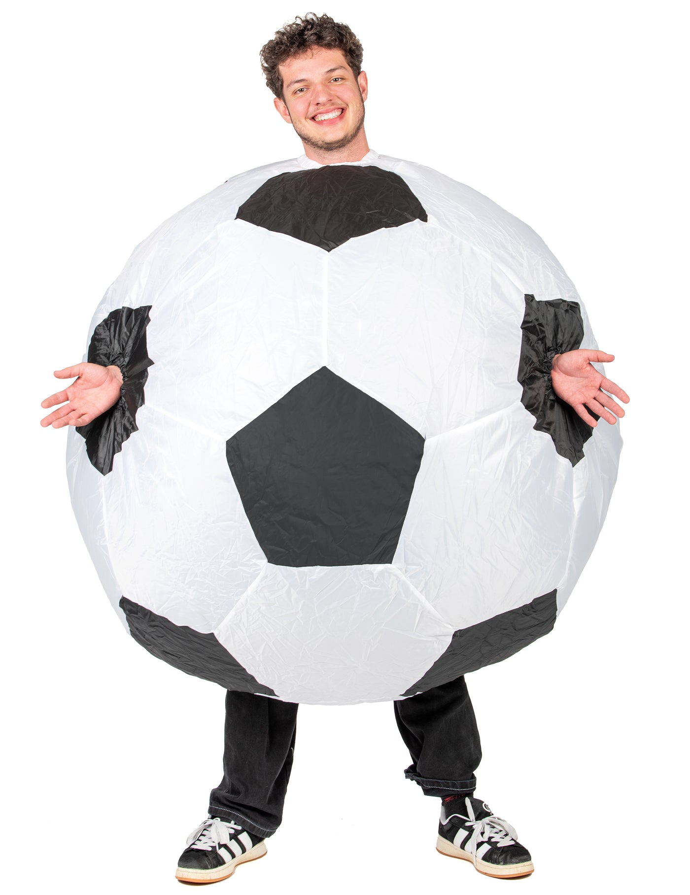 Déguisement gonflable ballon de foot adulte