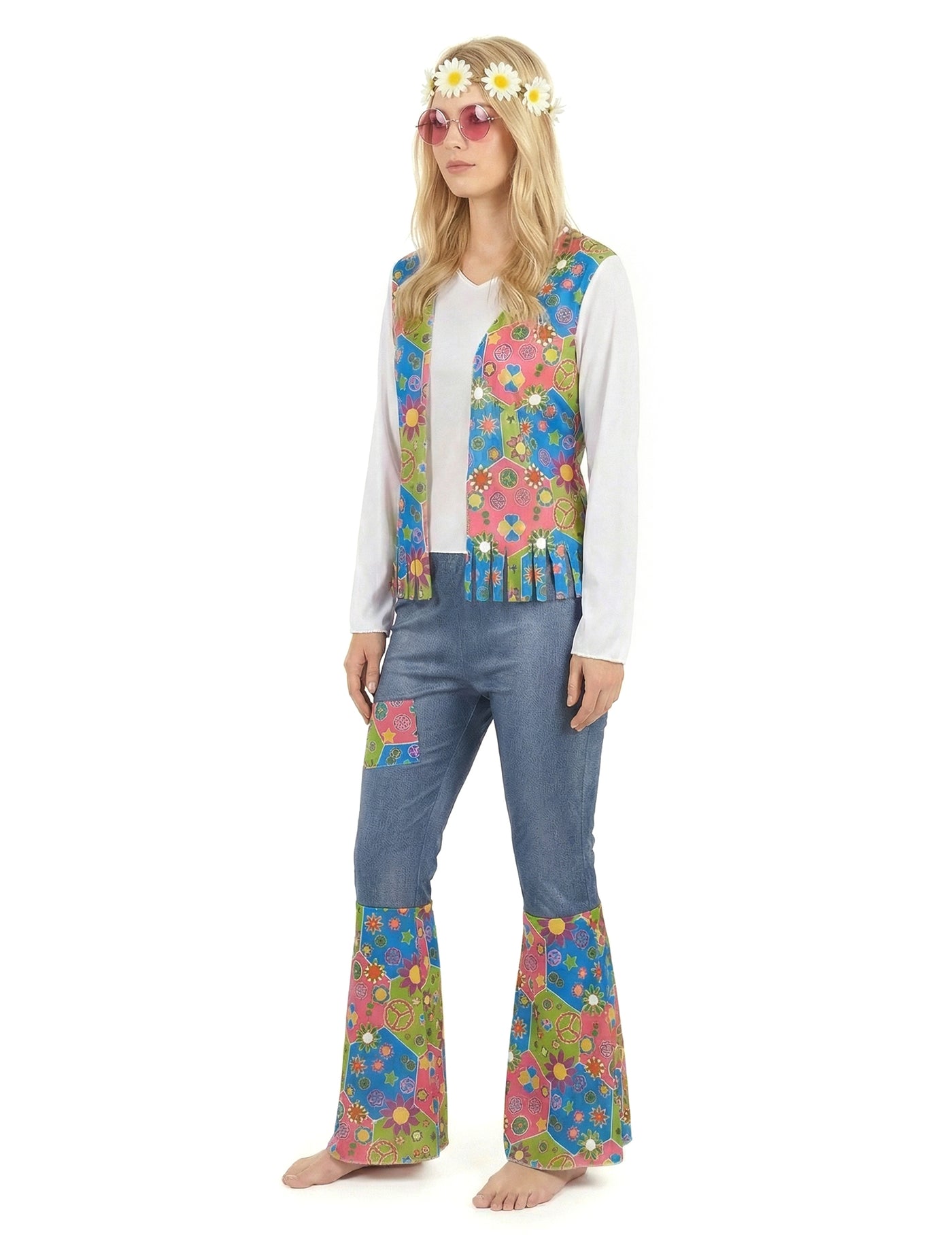 Déguisement hippie peace and love femme
