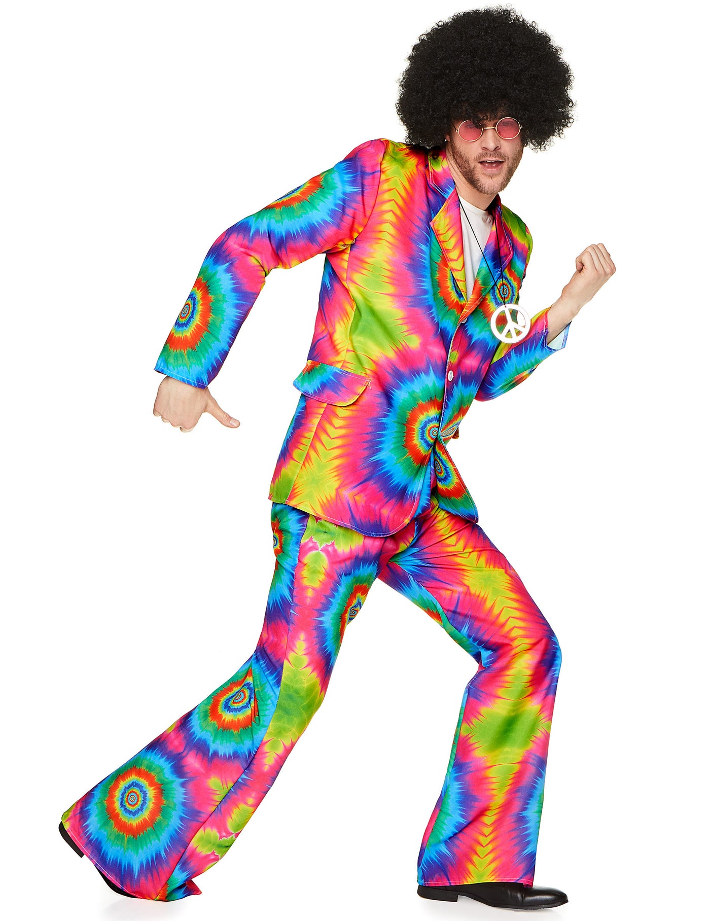 Déguisement hippie psychédélique homme