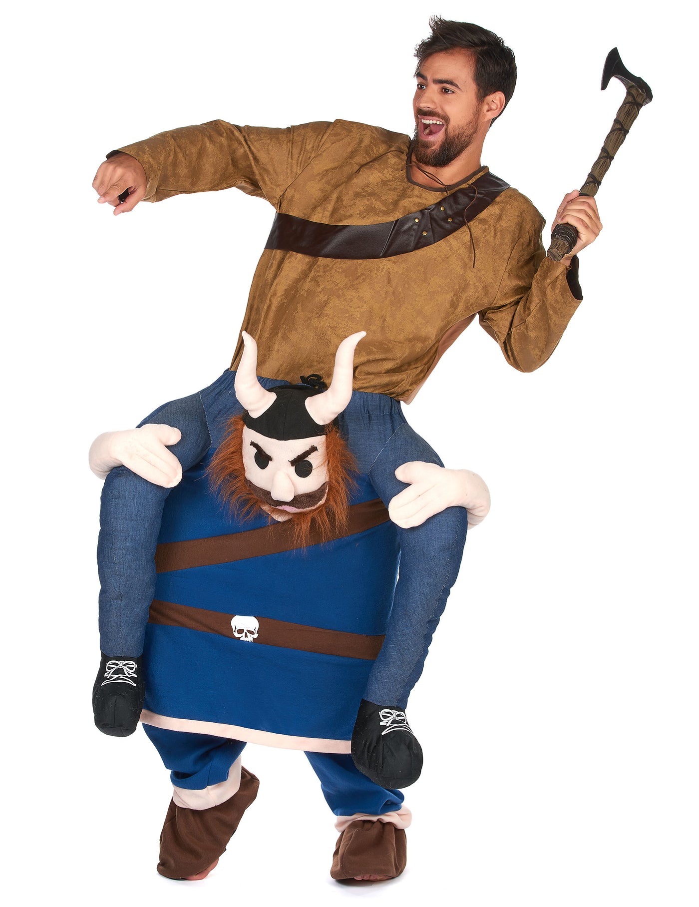 Déguisement à dos de viking adulte