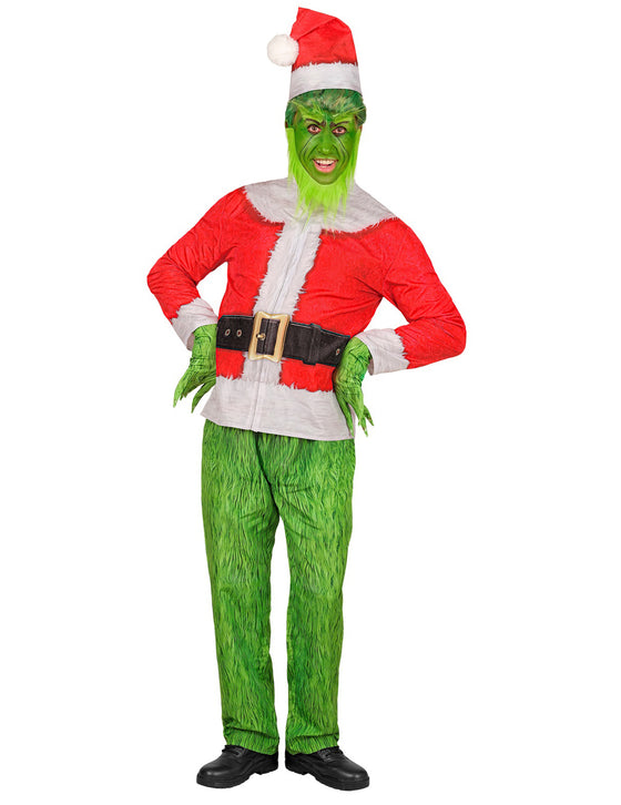 Déguisement intégral monstre de Noël grincheux adulte