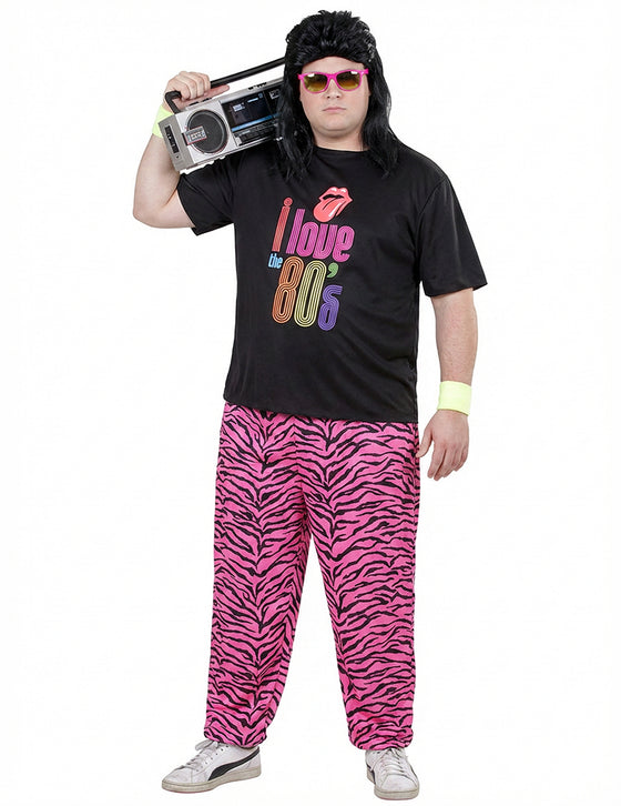Déguisement jogging I love 80's grande taille homme