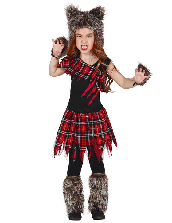 Déguisement loup-garou du campus fille Halloween