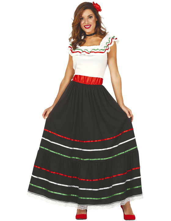 Déguisement mexicaine longue femme