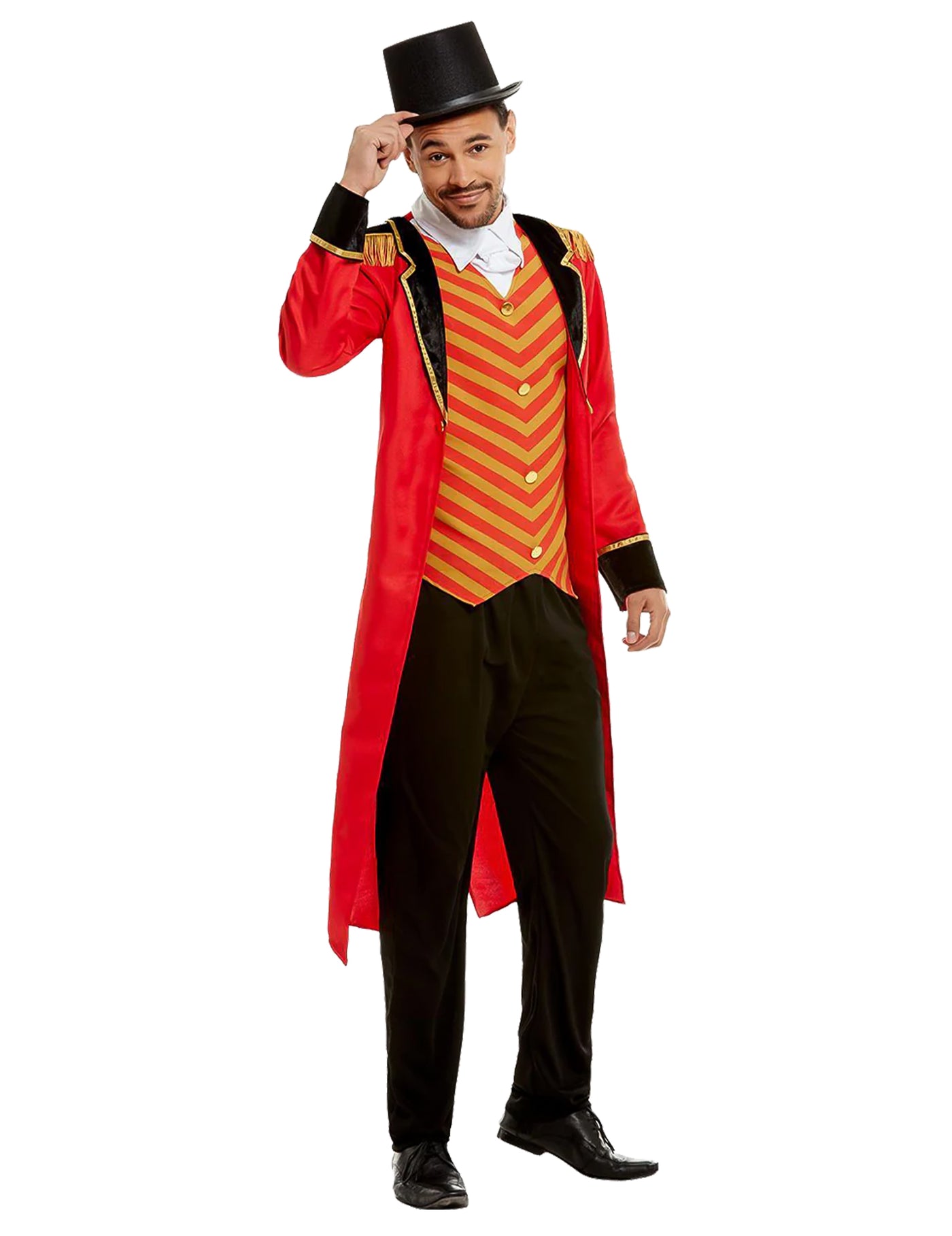 Déguisement Monsieur Loyal rouge homme
