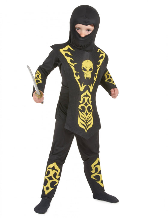 Déguisement ninja jaune garçon