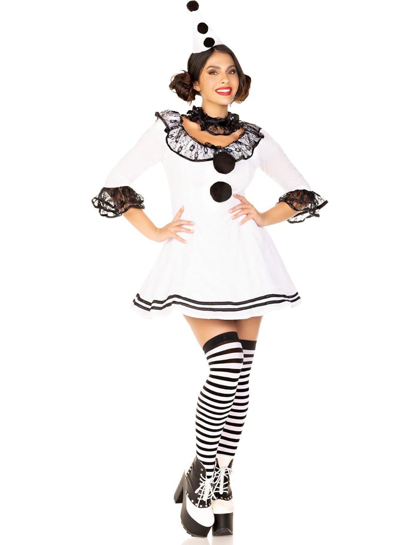 Déguisement pierrot blanc sexy femme