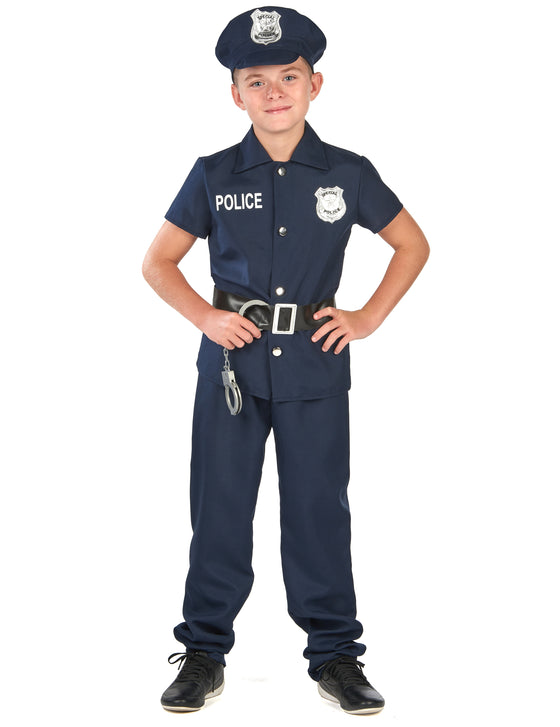 Déguisement policier à manches courtes enfant
