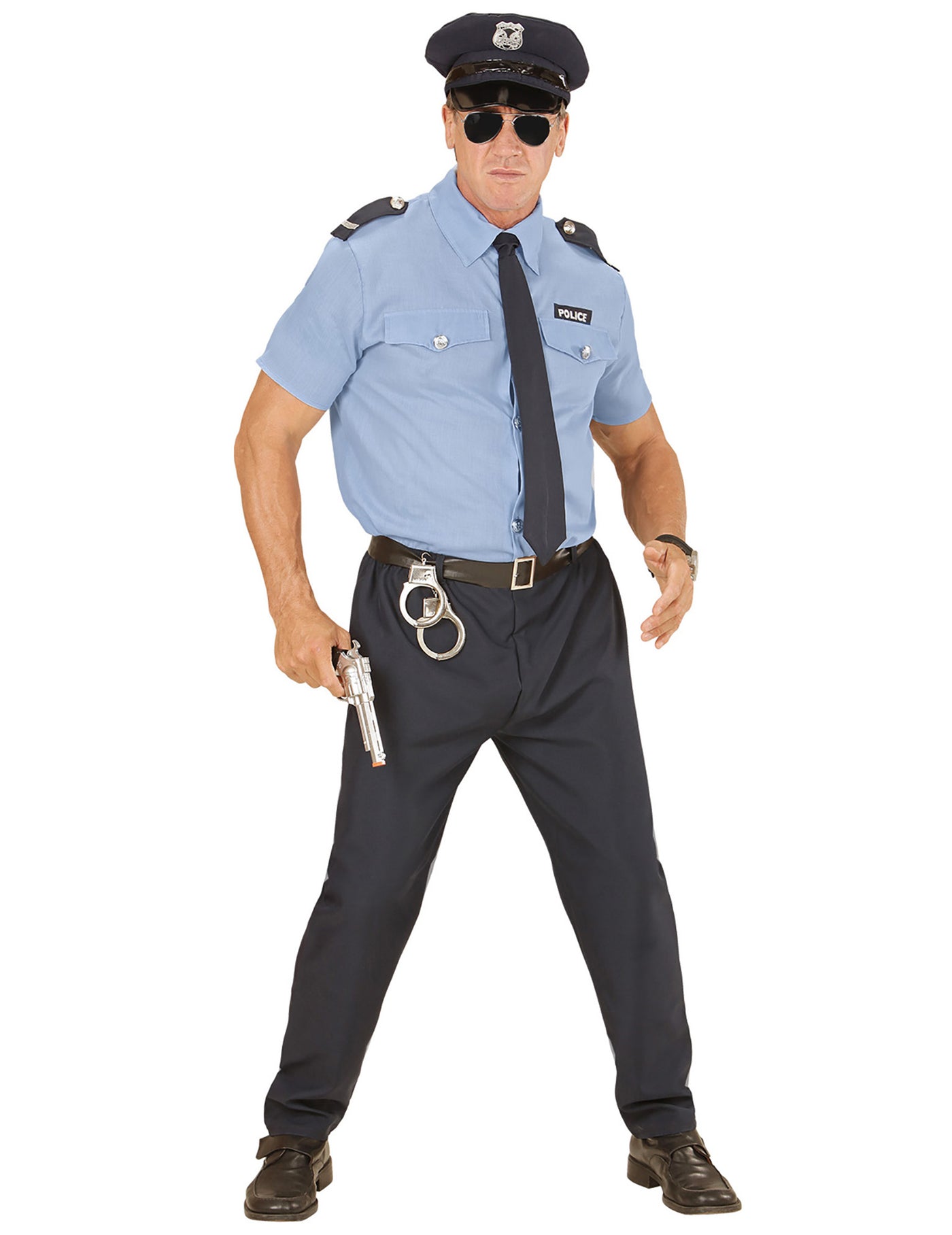 Déguisement policier bleu homme