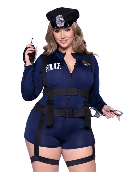 Déguisement policière sexy deluxe grande taille femme