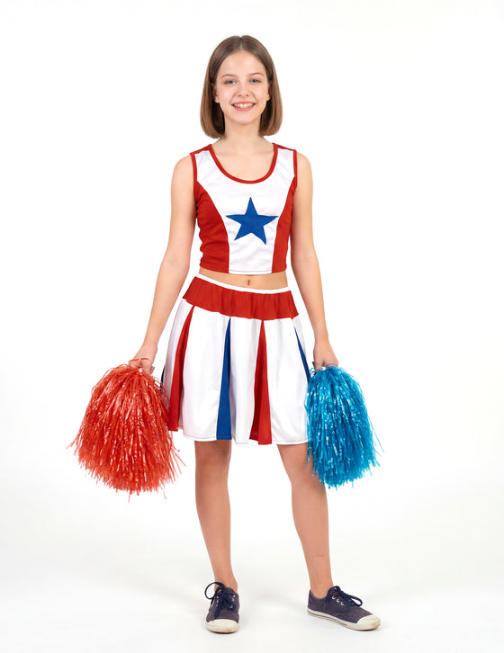 Déguisement pompom girl étoile fille